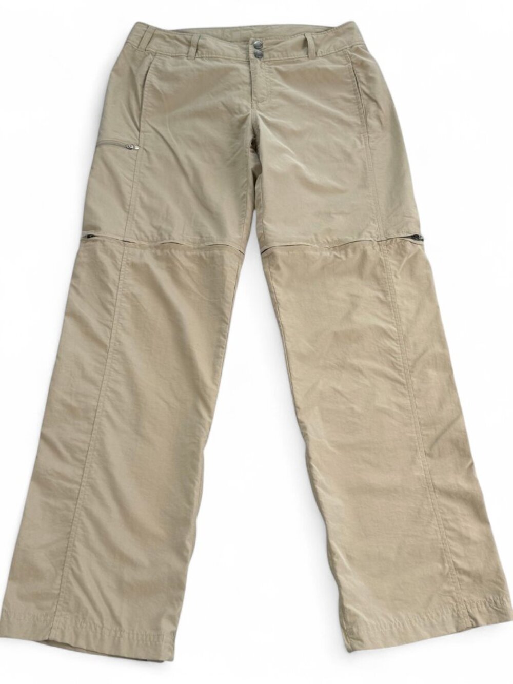 ExOfficio Insect Shield Convertible Hiking Pants Womens Size 8 Tan Nylon
